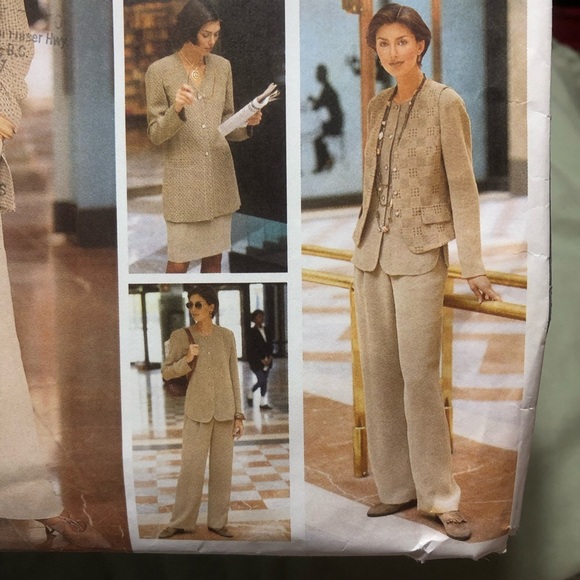Vogue 1437 Tamotsu Career Wardrobe Pattern - jacket- skirt- pants and top- - Picture 5 of 9